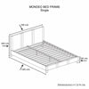 Single Size Leatheratte Bed Frame in Black Colour with Metal Joint Slat Base