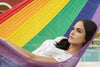 King Mayan Legacy Cotton Mexican Hammock in Rainbow colour