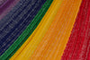 Single Size Mayan Legacy Cotton Mexican Hammock in Rainbow Colour