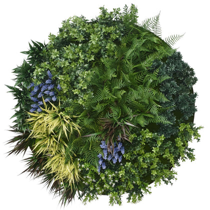 UV Lavender Fields Green Wall Disc (White) 80cm