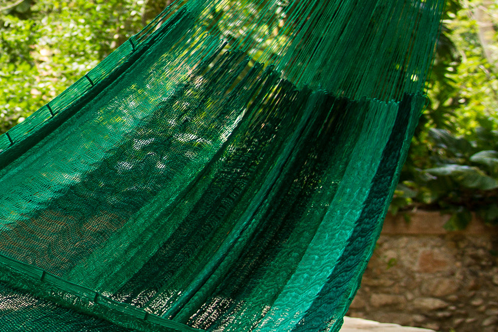 King Plus Size Mayan Legacy Nylon Mexican Hammock in Fresh Garden  Colour