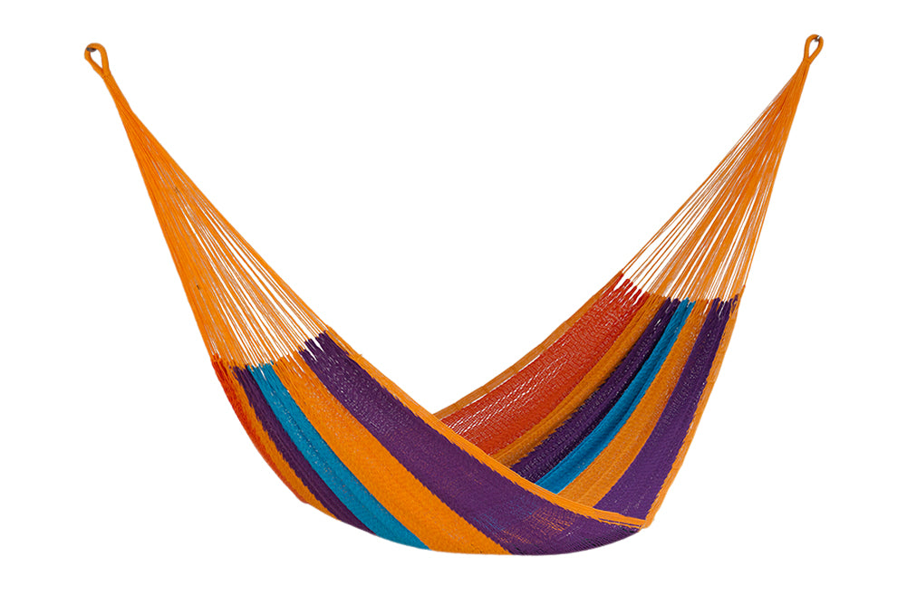 King Size Outoor Cotton Mayan Legacy Mexican Hammock in Alegra