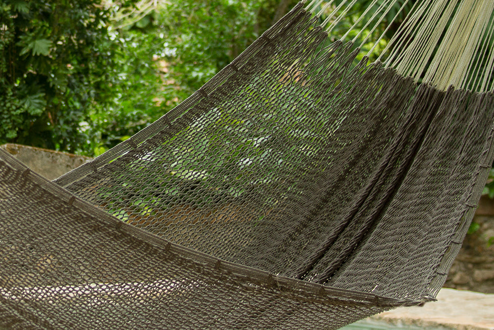 Queen Size Outoor Cotton Mayan Legacy Mexican Hammock in  Dream Sands