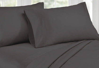 Ardor King Size 1000TC Cotton Rich Sheet Set (Charcoal Color)